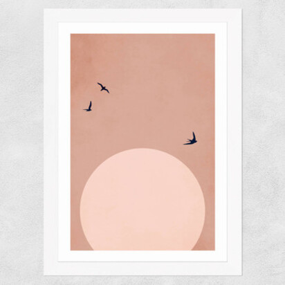 Zugspitze A2 (42 x 59.4cm) Frame Black Narrow (15mm) 