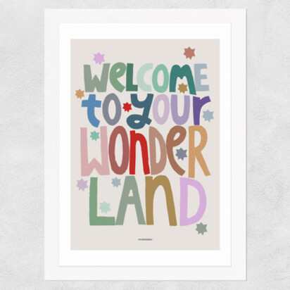 Welcome A3 (29.7 x 42cm) Frame White Narrow (15mm) 