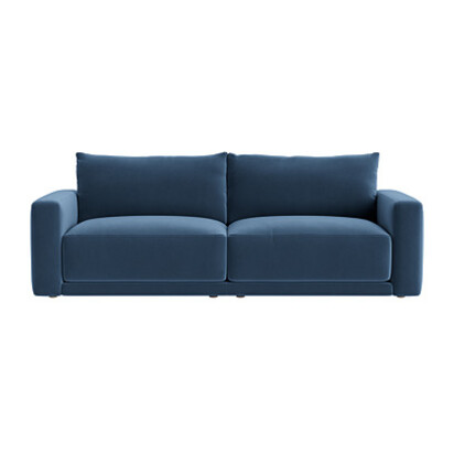 Loaf Extra Large Little Softie Sofa sofa in Shipping Forecast - Blue Clever Velvet