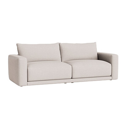 Loaf Extra Large Little Softie Sofa in Neutral Linen - Summer Linen