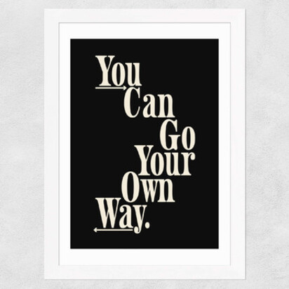 Own Way 50x70cm Frame Black Medium (22mm) 