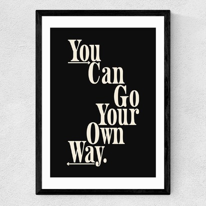 Own Way 50x70cm Frame Black Medium (22mm) 