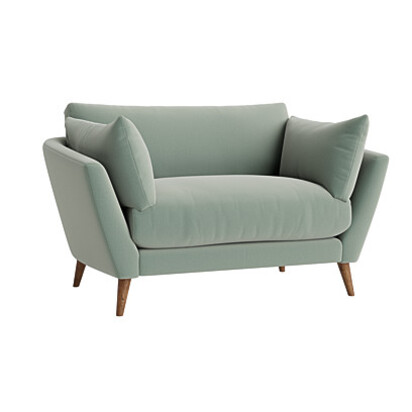 Loaf Groover Love Seat in Green Velvet - Trinket Tin