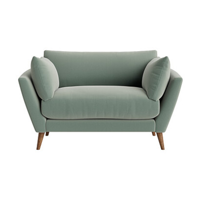 Loaf Groover Love Seat in Green Velvet - Trinket Tin