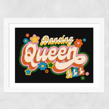 Dancing Queen A3 (29.7 x 42cm) Frame Black Narrow (15mm) 