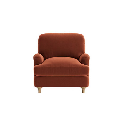 Loaf | Jonesy | Armchair | Orange Velvet | Broken Pot