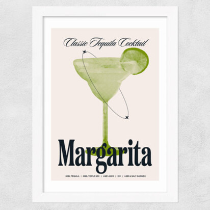 Margarita by HollieGraphik A3 (29.7 x 42cm) Frame Black Narrow (15mm) 