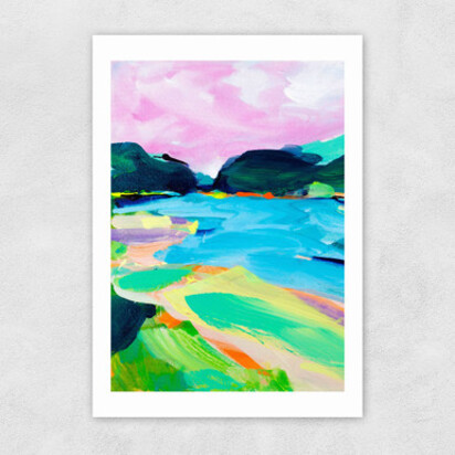 Spring in the Fells 50x70cm Frame Natural Oak Medium (22mm) 