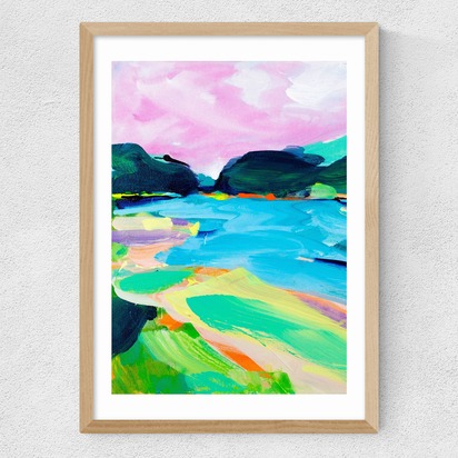 Spring in the Fells 50x70cm Frame Natural Oak Medium (22mm) 