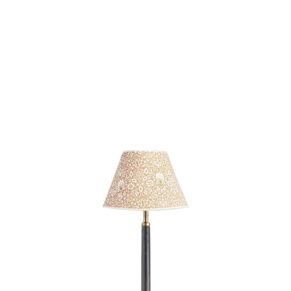 20cm empire shade in sunflower Borage block printed card by Morris & Co.