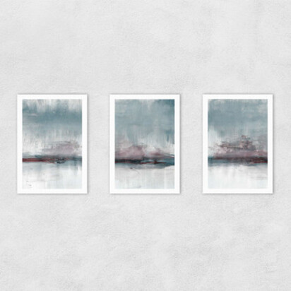 Drama Triptych A2 (42 x 59.4cm) Frame Natural Oak Narrow (15mm) 
