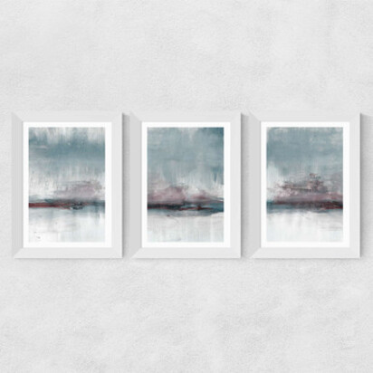 Drama Triptych A2 (42 x 59.4cm) Frame Natural Oak Narrow (15mm) 