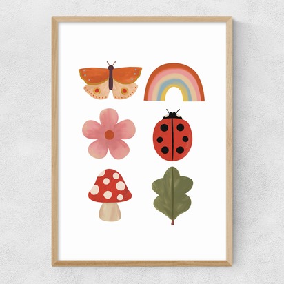 Woodland Wonders A3 (29.7 x 42cm) Frame Natural Oak Narrow (15mm) 
