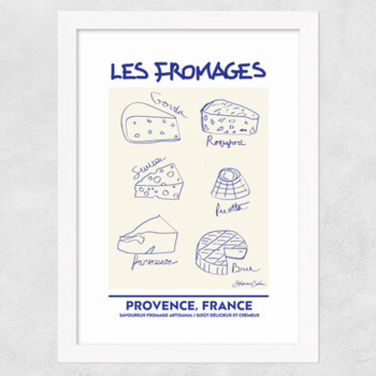 Les Fromages A2 (42 x 59.4cm) Unframed 