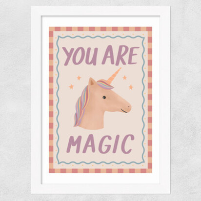 You Are Magic A3 (29.7 x 42cm) Frame White Narrow (15mm) 