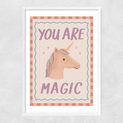 You Are Magic A3 (29.7 x 42cm) Frame White Narrow (15mm) 