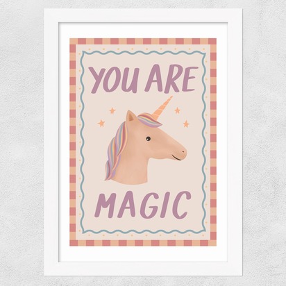 You Are Magic A3 (29.7 x 42cm) Frame White Wide (35mm) 