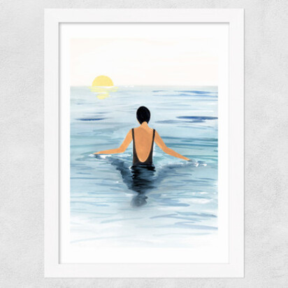 Swimmer 50x70cm Unframed 