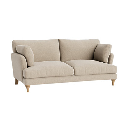 Loaf Medium Smithy Sofa in Neutral Linen - Flour Sack