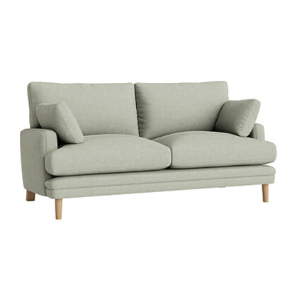 Loaf Medium Squisharoo Sofa in Green Linen - Cactus Pear