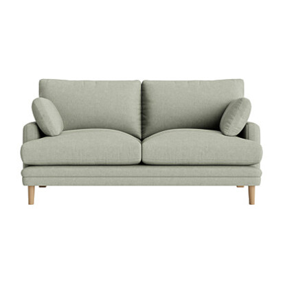 Loaf Medium Squisharoo Sofa in Green Linen - Cactus Pear