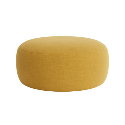 Loaf | Big Cheese | Round Footstools | Yellow Linen | Honey Pot
