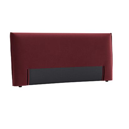 Loaf Superking Archy Headboard in Pink Velvet - Drenched Damsons