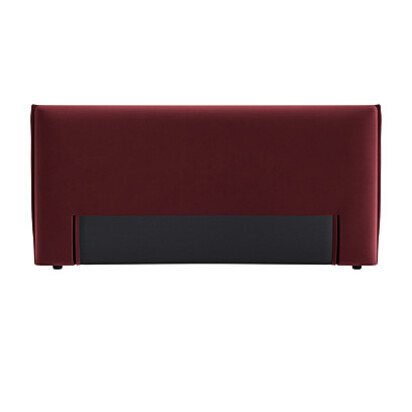 Loaf Superking Archy Headboard in Pink Velvet - Drenched Damsons