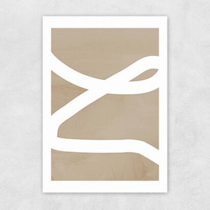 Lines A2 (42 x 59.4cm) Frame Black Narrow (15mm) 