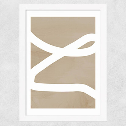 Lines A2 (42 x 59.4cm) Frame Black Narrow (15mm) 