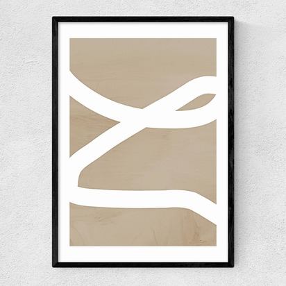 Lines A2 (42 x 59.4cm) Frame Black Narrow (15mm) 