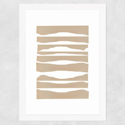 Waves by Anna Mainz A2 (42 x 59.4cm) Frame Black Narrow (15mm) 