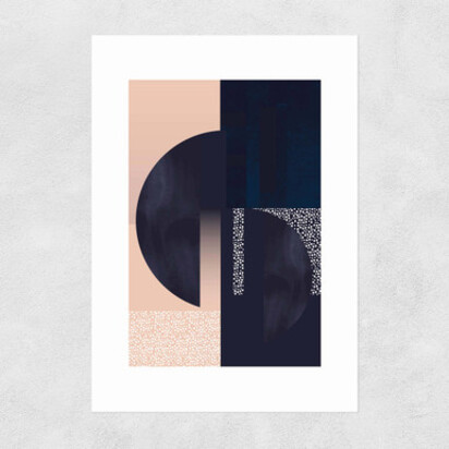 Dots II A3 (29.7 x 42cm) Frame White Medium (22mm) 