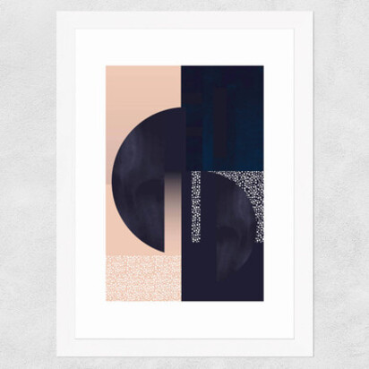 Dots II A3 (29.7 x 42cm) Frame White Medium (22mm) 