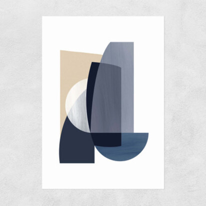 Abstract IV A2 (42 x 59.4cm) Frame Black Narrow (15mm) 
