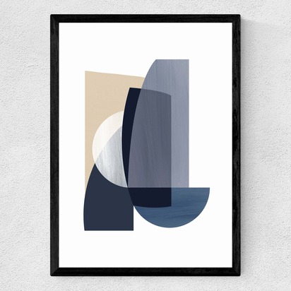 Abstract IV 50x70cm Frame Black Medium (22mm) 