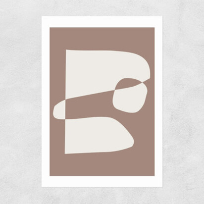 Silhouette brown A3 (29.7 x 42cm) Frame Natural Oak Narrow (15mm) 