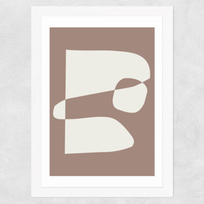 Silhouette brown A3 (29.7 x 42cm) Frame Natural Oak Narrow (15mm) 