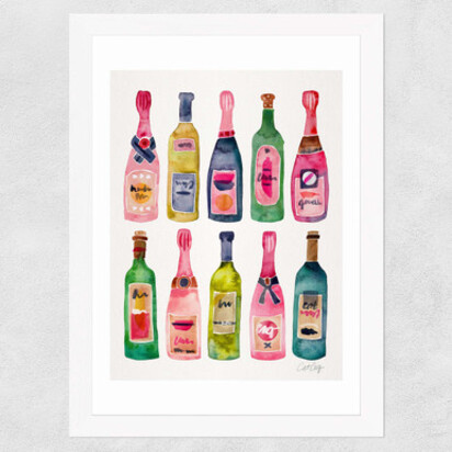 Champagne by Cat Coquillette A2 (42 x 59.4cm) Unframed 