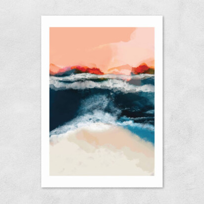 Water World by Ana Rut Bre A3 (29.7 x 42cm) Frame Black Narrow (15mm) 