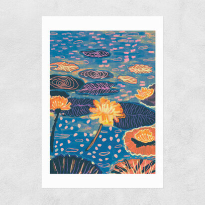 Magic Pond A2 (42 x 59.4cm) Frame Black Narrow (15mm) 