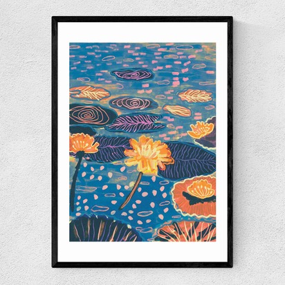 Magic Pond A2 (42 x 59.4cm) Frame Black Narrow (15mm) 