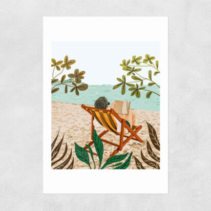 Vacay Book Club 50x70cm Frame Natural Oak Narrow (15mm) 