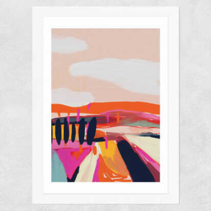 Landscape by Ana Rut Bre A3 (29.7 x 42cm) Frame Natural Oak Narrow (15mm) 