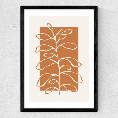 Framed Botany II A2 (42 x 59.4cm) Frame Black Medium (22mm) 