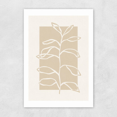 Framed Botany I A3 (29.7 x 42cm) Frame Black Narrow (15mm) 