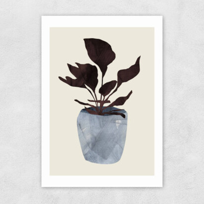 Country Plant A3 (29.7 x 42cm) Frame Natural Oak Narrow (15mm) 