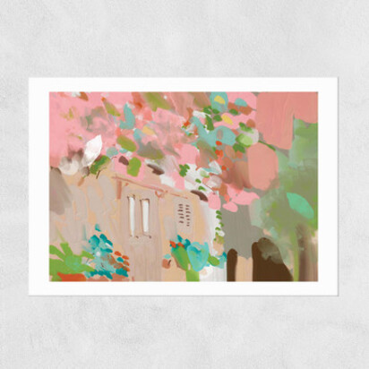Maison En Provence A3 (29.7 x 42cm) Frame Black Narrow (15mm) 