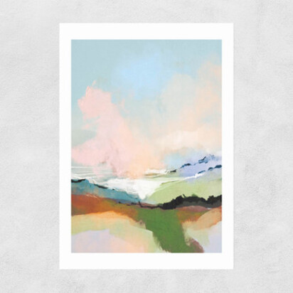 Dream Landscape 50x70cm Frame Natural Oak Narrow (15mm) 