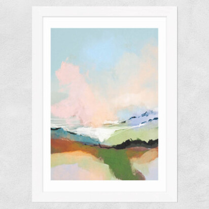 Dream Landscape 50x70cm Frame Natural Oak Narrow (15mm) 